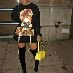 SOLD   Sweatshirt dress size L  worn once